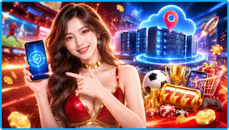 Đường truyền kết nối tốc độ cao đến hệ thống máy chủ Jun88