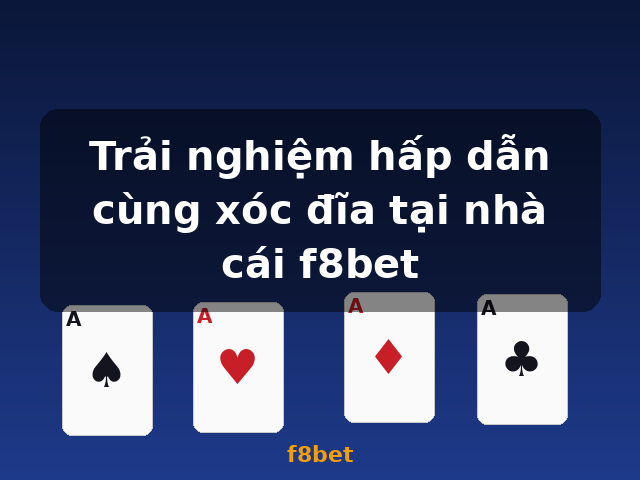 Trải nghiệm hấp dẫn cùng xóc đĩa tại nhà cái f8bet - f8bet