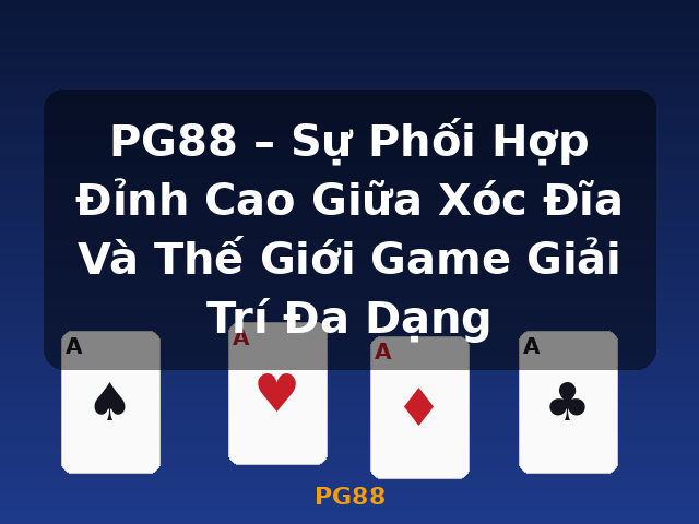 PG88 – Sự Phối Hợp Đỉnh Cao Giữa Xóc Đĩa Và Thế Giới Game Giải Trí Đa Dạng - PG88