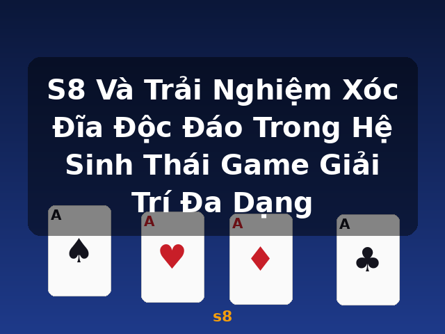 S8 Và Trải Nghiệm Xóc Đĩa Độc Đáo Trong Hệ Sinh Thái Game Giải Trí Đa Dạng - s8 S8 Và Trải Nghiệm Xóc Đĩa Độc Đáo Trong Hệ Sinh Thái Game Giải Trí Đa Dạng - s8