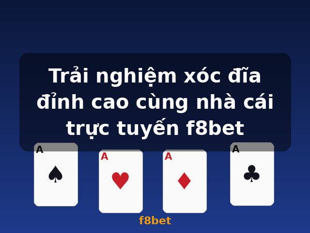 Trải nghiệm xóc đĩa đỉnh cao cùng nhà cái trực tuyến f8bet - f8bet