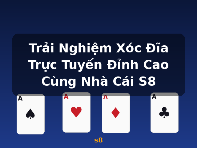Trải Nghiệm Xóc Đĩa Trực Tuyến Đỉnh Cao Cùng Nhà Cái S8 - s8