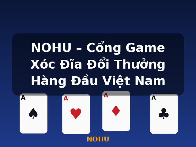NOHU – Cổng Game Xóc Đĩa Đổi Thưởng Hàng Đầu Việt Nam - NOHU