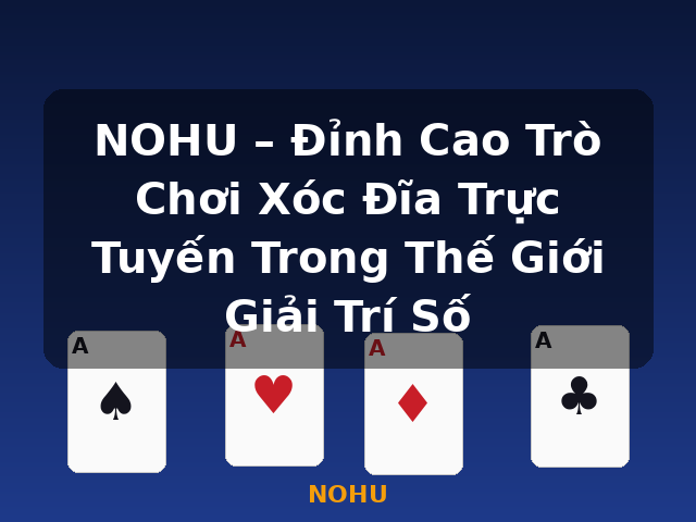 NOHU – Đỉnh Cao Trò Chơi Xóc Đĩa Trực Tuyến Trong Thế Giới Giải Trí Số - NOHU