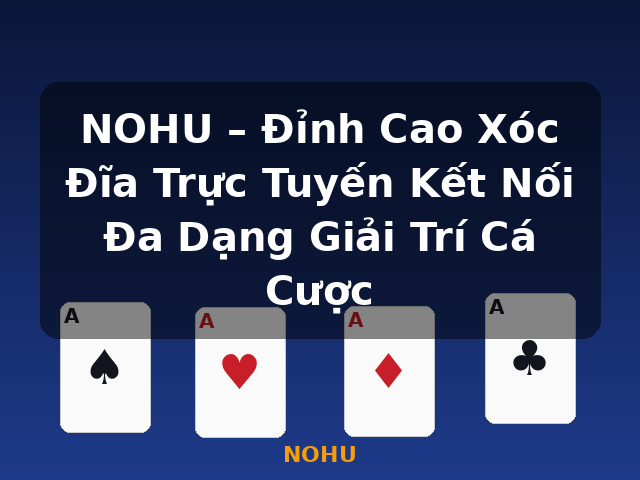 NOHU – Đỉnh Cao Xóc Đĩa Trực Tuyến Kết Nối Đa Dạng Giải Trí Cá Cược - NOHU