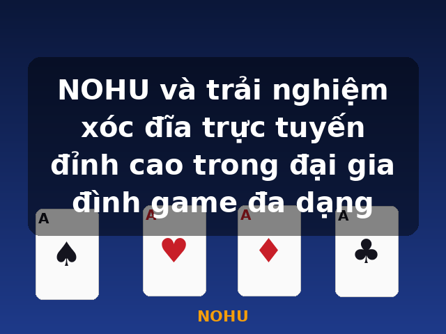 NOHU và trải nghiệm xóc đĩa trực tuyến đỉnh cao trong đại gia đình game đa dạng - NOHU