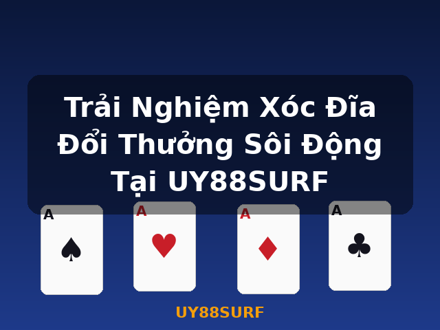 Trải Nghiệm Xóc Đĩa Đổi Thưởng Sôi Động Tại UY88SURF - UY88SURF